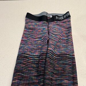 Nike Pro Colorful Striped Leggings